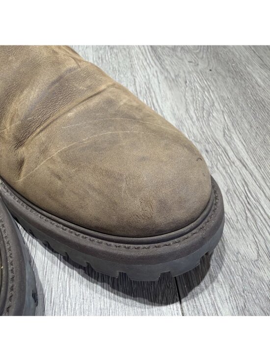 Common Projects Waxed Leather Chelsea Winter Fall Boots - Lug Sole Men Size 45